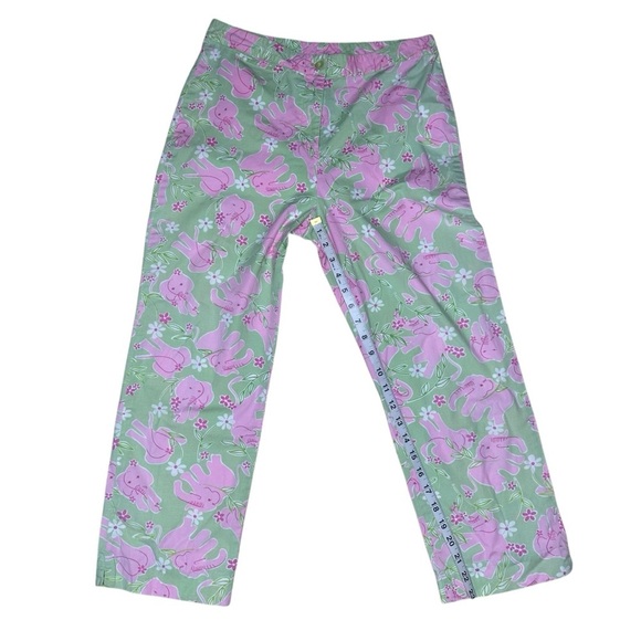 Lilly Pulitzer White Label Vintage Crop Pants. Size 8 - Picture 3 of 9